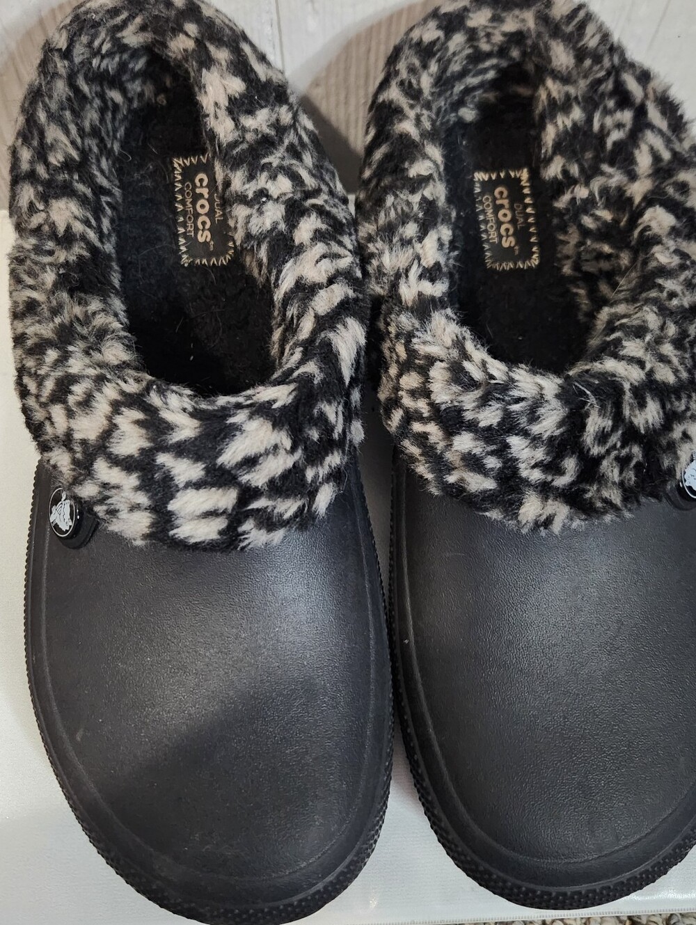 Crocs Classic Blitzen Clog, Black Multi, US Size 10